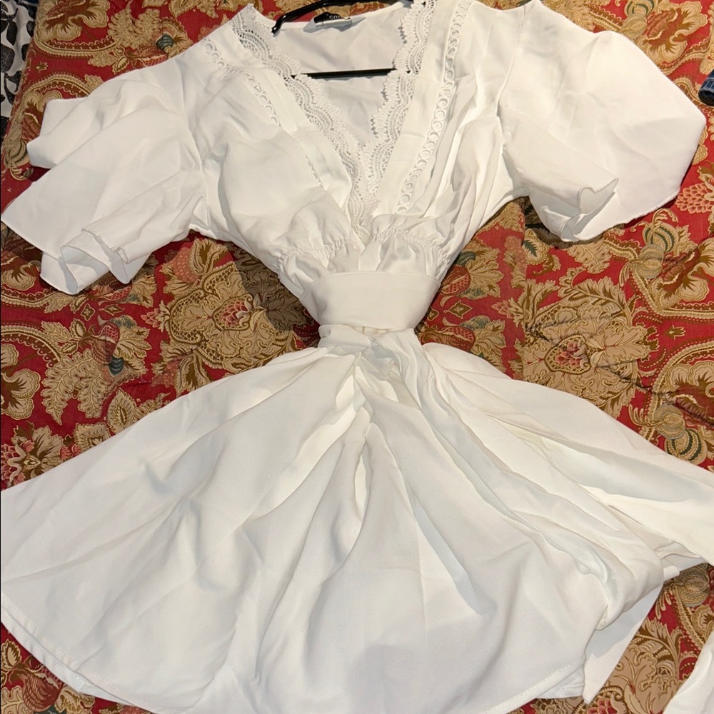 Cupshe White Mini Dress